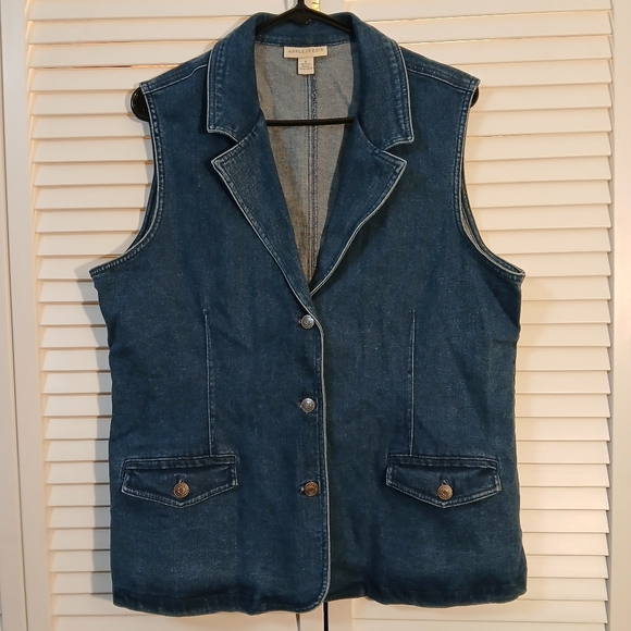 Appleseed's Vintage Sleeveless Jacket for Women Size L - Picture 1 of 7